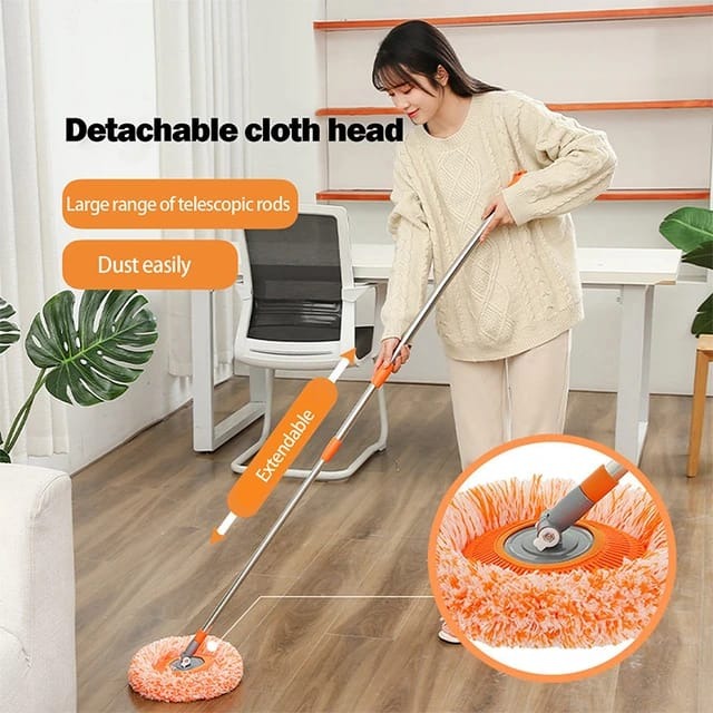 360° Rotating Microfiber Mop | Extendable Adjustable Floor Cleaning Mop