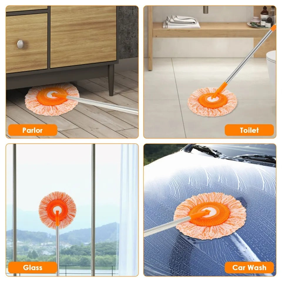 360° Rotating Microfiber Mop | Extendable Adjustable Floor Cleaning Mop