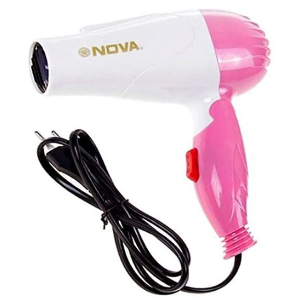 Nova Hair Dryer NV-1290 | Foldable Compact Hair Dryer for Quick Drying & Travel