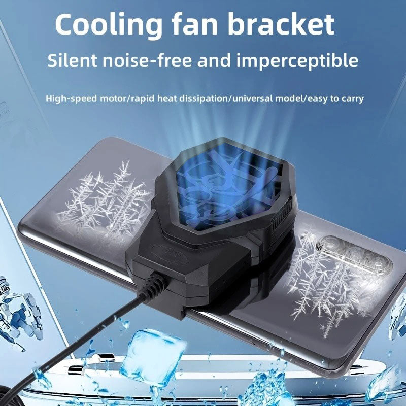 Portable Phone Cooler Fan – Quiet Mobile Cooling Fan for Gaming & Video Streaming