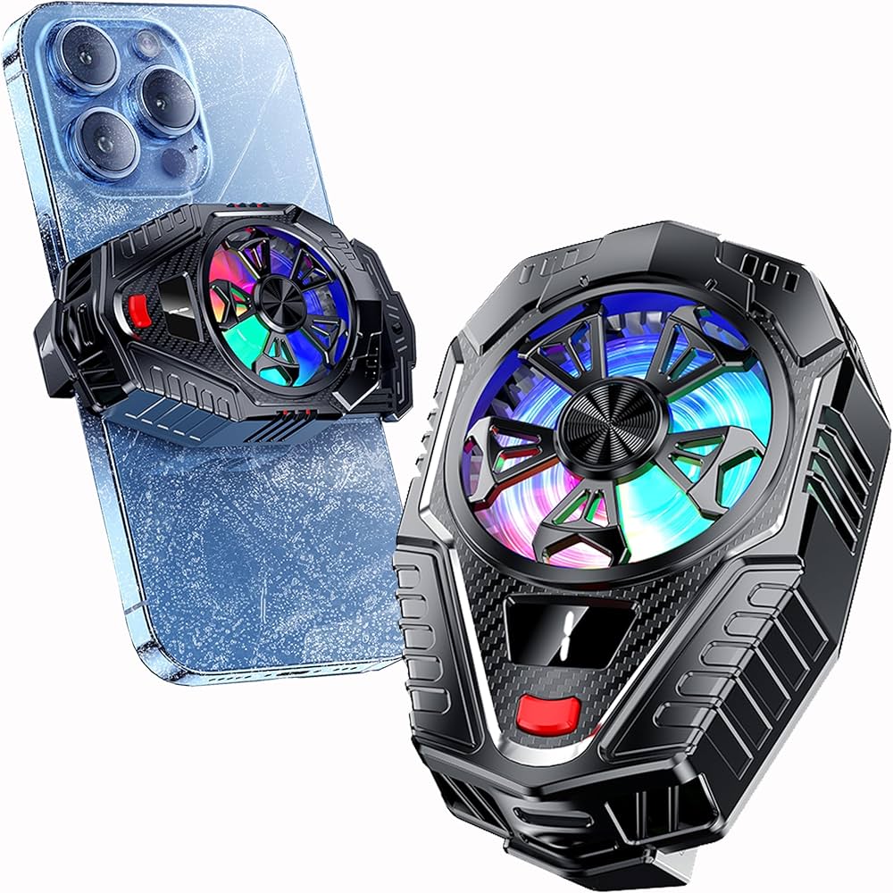 Portable Phone Cooler Fan – Quiet Mobile Cooling Fan for Gaming & Video Streaming