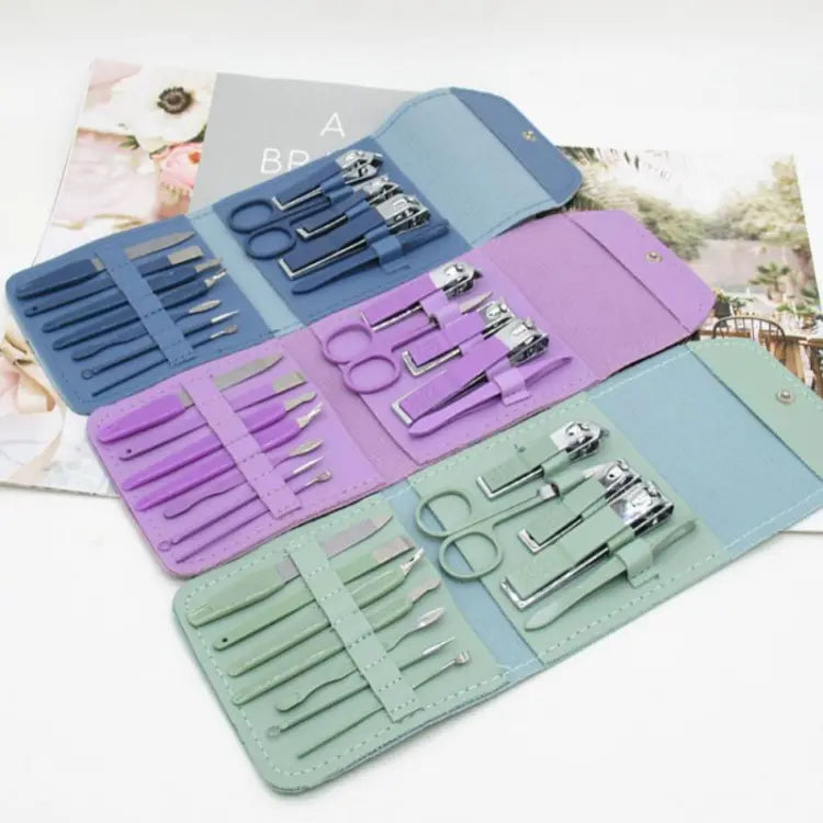 16-in-1 Stainless Steel Nail Care Kit | Manicure & Pedicure Grooming Set