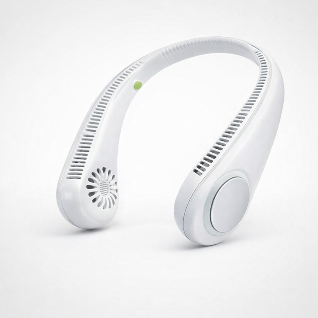 Premium Bladeless Neck Fan with Silicone Band | Wearable Personal Air Cooler