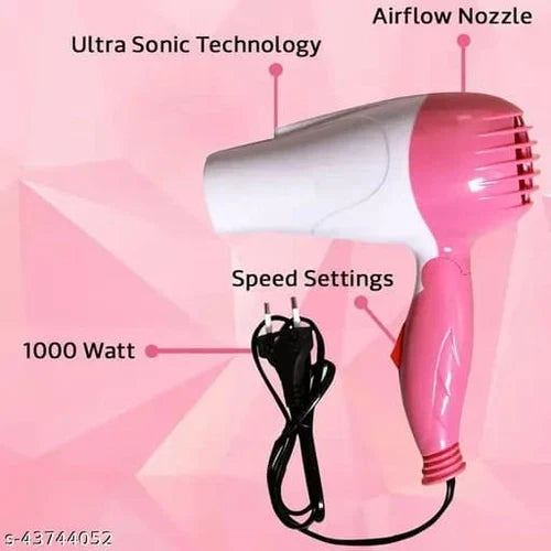 Nova Hair Dryer NV-1290 | Foldable Compact Hair Dryer for Quick Drying & Travel
