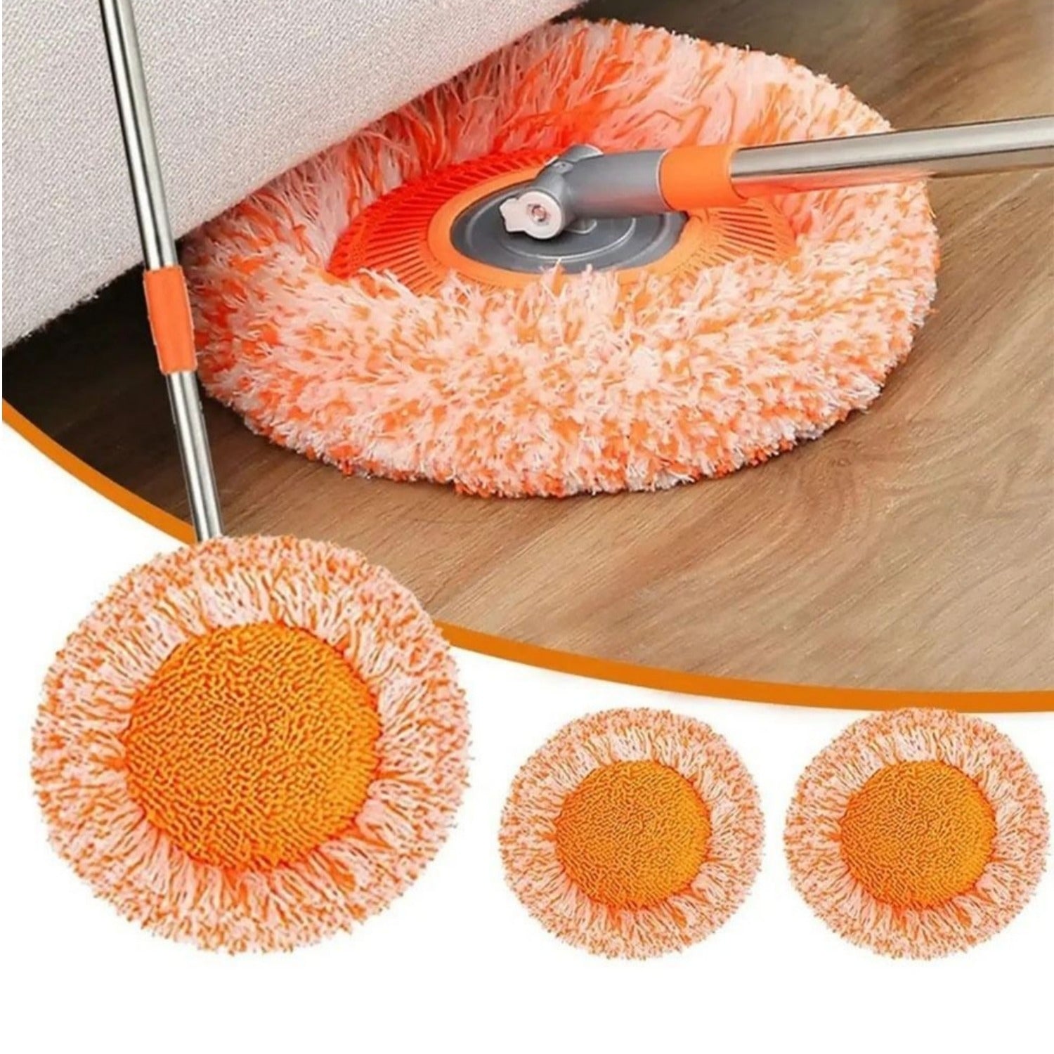 360° Rotating Microfiber Mop | Extendable Adjustable Floor Cleaning Mop