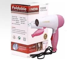 Nova Hair Dryer NV-1290 | Foldable Compact Hair Dryer for Quick Drying & Travel