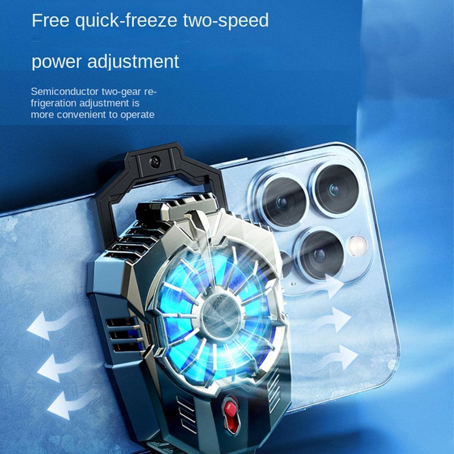 Portable Phone Cooler Fan – Quiet Mobile Cooling Fan for Gaming & Video Streaming