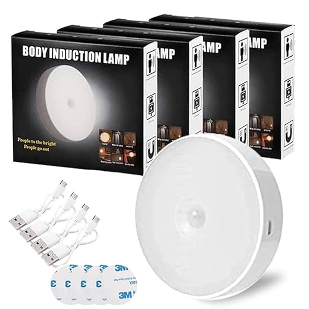 Rechargeable LED Sensor Light – Motion Sensor Night Lamp with Self-Adhesive Design