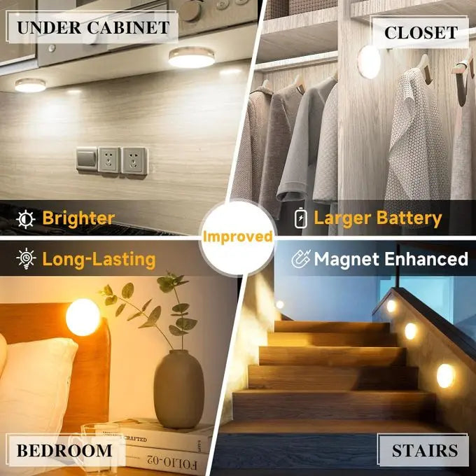 Rechargeable LED Sensor Light – Motion Sensor Night Lamp with Self-Adhesive Design