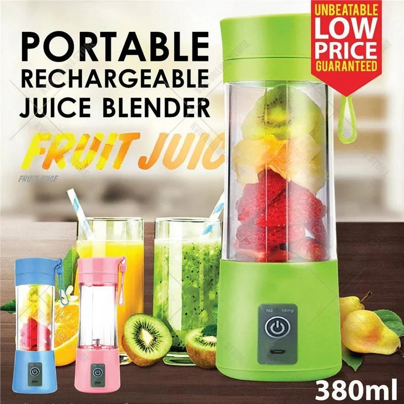 Portable Blender 380ML | Rechargeable USB Personal Blender for Smoothies & Shakes