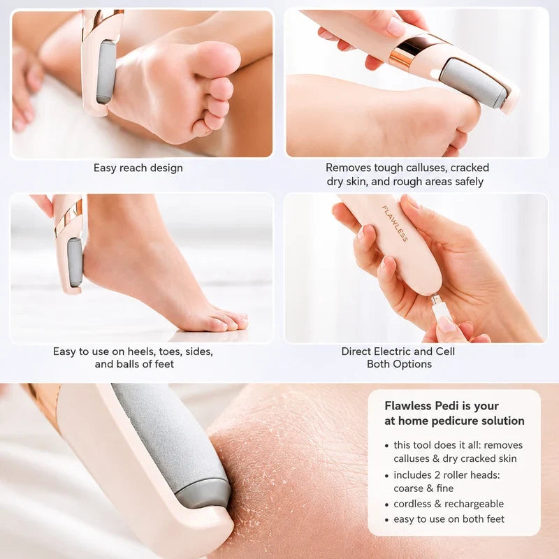 Rechargeable Electric Pedi Foot Filer – Callus Remover for Soft & Smooth Feet