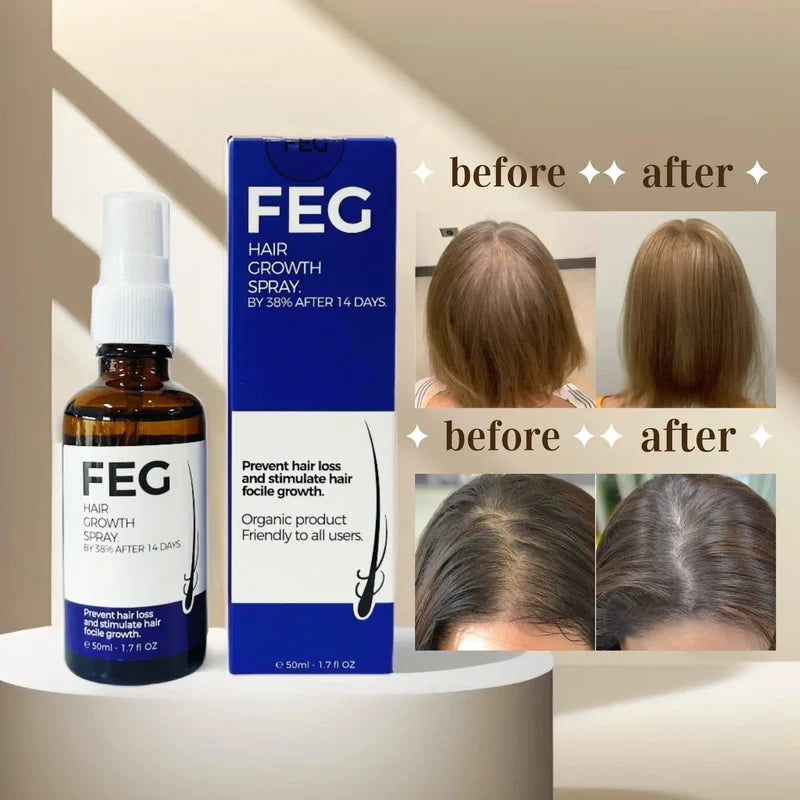 FEG PLUS Hair & Beard Growth Serum Spray 50ML | Hair & Beard Care Treatment